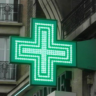 Fabricant et vente de croix de pharmacie à led à Amiens