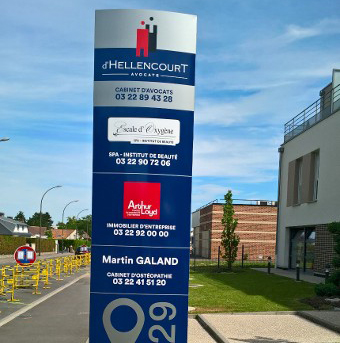 TOTEM Fabricant totems publicitaire signalisation Amiens